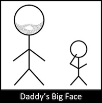 Daddy's Big Face